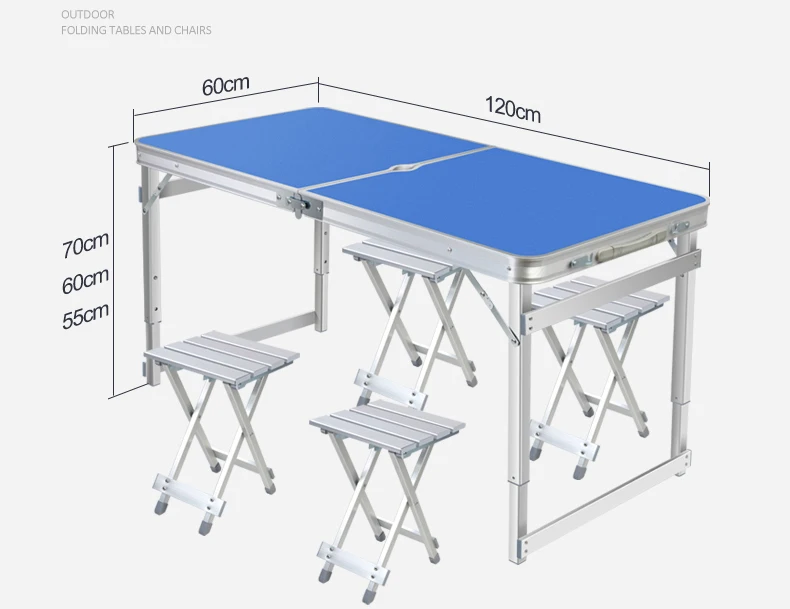 저렴한 접이식 테이블 스톨 휴대용 야외 테이블 접이식 홈 간단한 식탁 의자 휴대용 푸시 작은 테이블 알루미늄 테이블