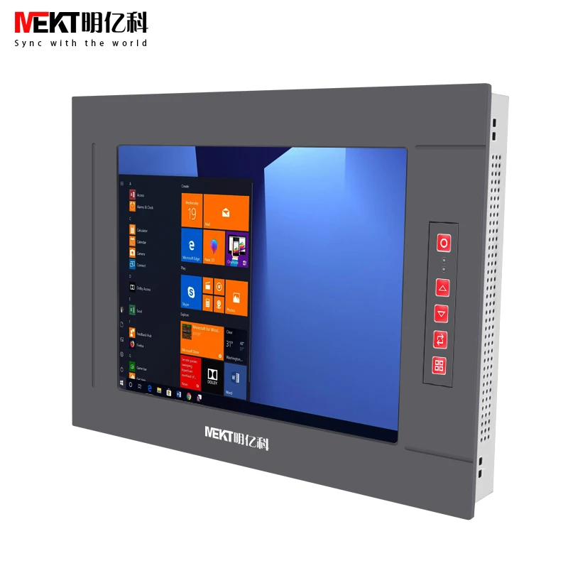 Goedkoop Outdoor 1000cd \ Panel Waterdicht IP65 \ 10-35V Industriële Grade 12 \ 12.1 Inch Computer Touch Screen Monitor Pc Display