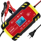 Полностью автоматические зарядные устройства для аккумуляторов 12 В-24 в 8 А, автомобильные зарядные устройства с цифровым ЖК-дисплеем для аккумуляторов Power Puls, ремонтные зарядные устройства для влажного, сухого, свинцово-кислотного аккумулятора