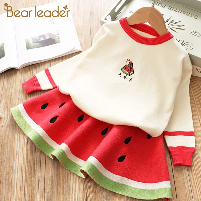 Платье для девочек Bear Leader новые зимние вечерние платья свитер с рисунком +