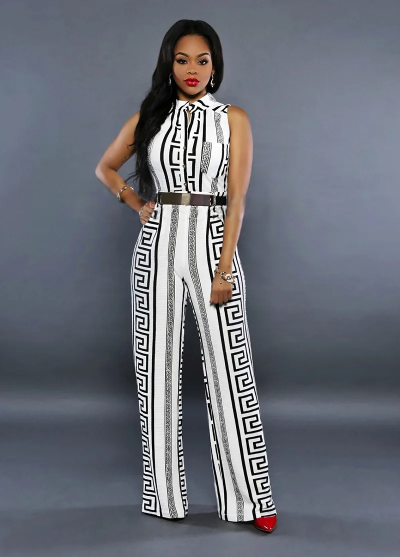 

Jumpsuit Women Office Lady Summer New Fashion Loose Female Jumpsuit