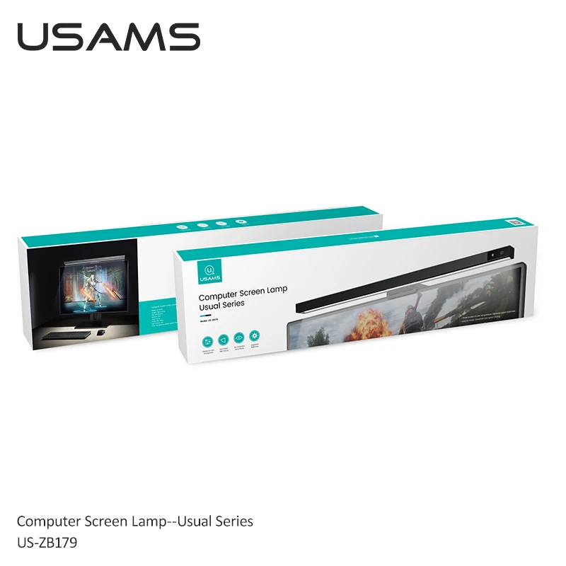 USAMS High CRI приглушаемая защита глаз светодиодный экран USB лампы с кабелем для