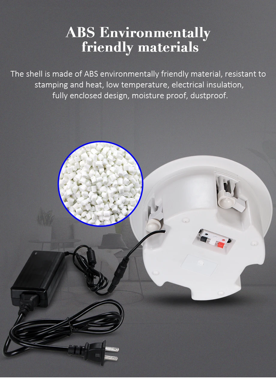 4.5" Portable bluetooth speaker 10w in ceiling speaker 8ohm audio stereo in wall mount loudspeaker for home surround system
