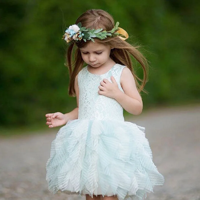 Детские платья принцессы для девочек бальные малышей Вечерние дня рождения