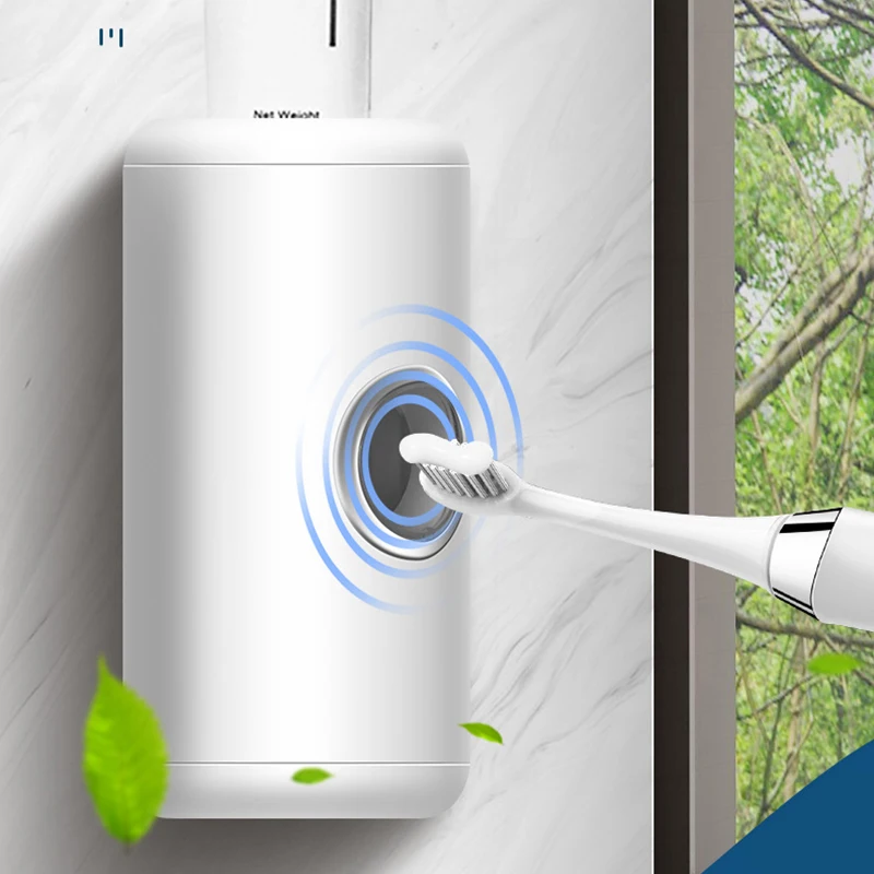 wall mount automatic electric toothpaste dispenser uv sensor disinfection toothpaste squeezer household bathroom accessories set free global shipping