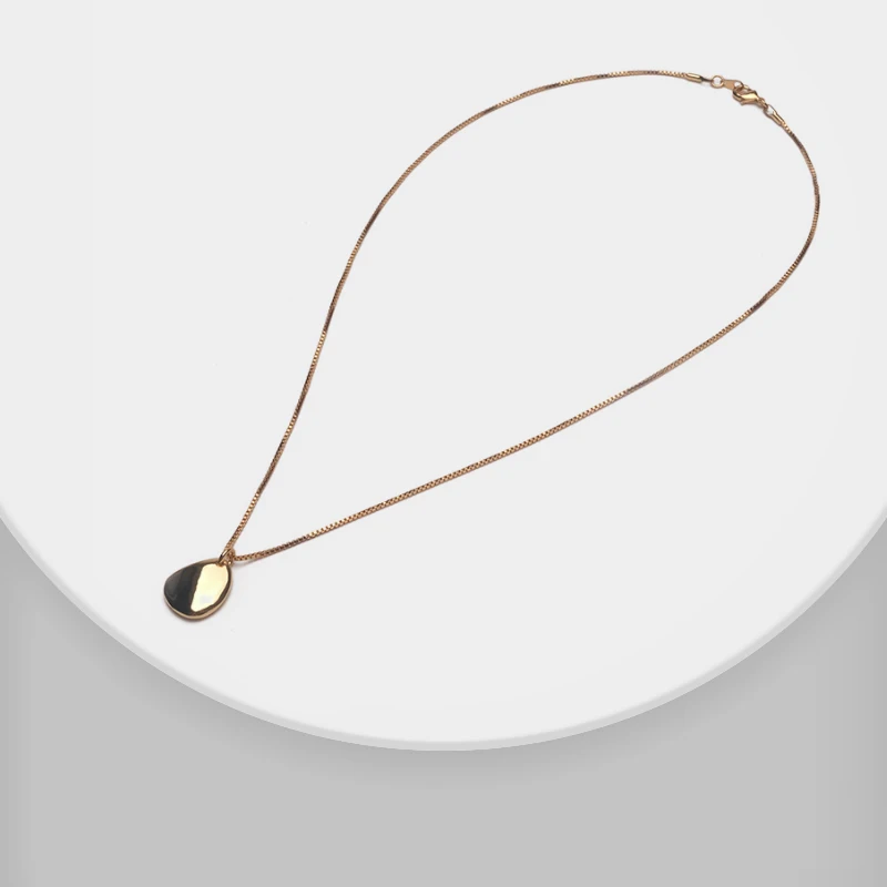 

Amorita boutique Irregular pendant simple fine chain necklace