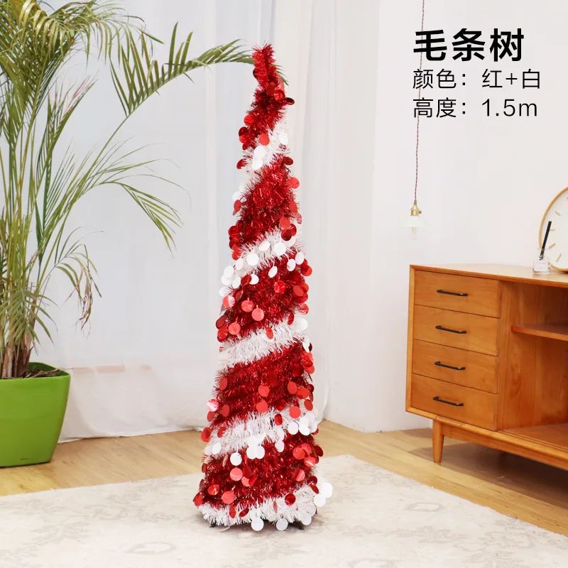 

1.5 meters family Christmas folding and telescopic bicolor tree decorations