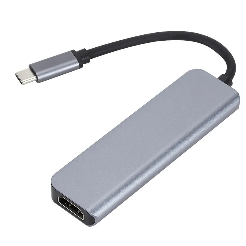 Концентратор type C 5в1 usb-концентратор с 4K HDMI Dual USB type-C usb 3 0 для Macbook ПК ноутбука