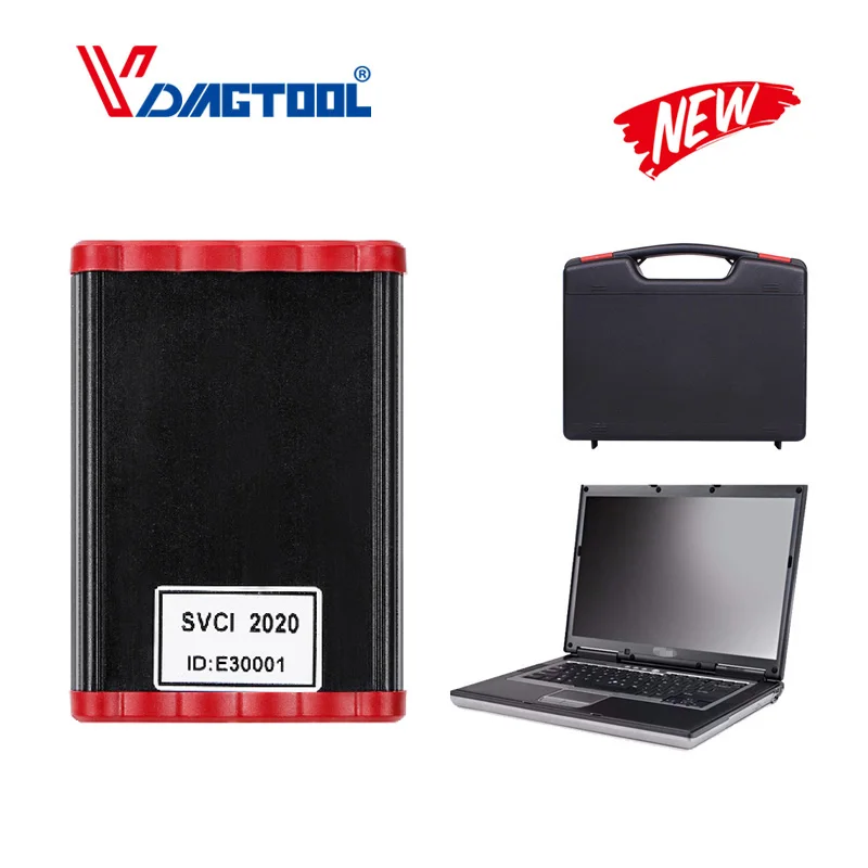 SVCI 2020 With PC Vdiagtool SVCI версия ABRITES Commander FVDI диагностический инструмент добавить VVDI2 функции автомобильные аксессуары с б/у ноутбуком - Цвет: SVCI 2020 With PC