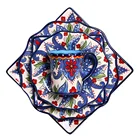 Европейский Креативный керамический набор посуды Ручная роспись большой западный стейк с боковой тарелкой и квадратной тарелкой столовых приборов