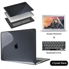 Чехол для ноутбука Apple MacBook Pro, защитный жесткий чехол для Macbook Pro 1315 дюймаAir 11 13 дюймовMacBook 12 дюймов A1534, чехол для клавиатуры США + защита экрана