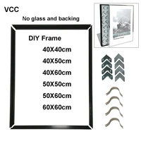 diy picture frame for wall poster frame metal 40x50 50x60 40x60 wall art decorative metal diy photo frameno plankno glass