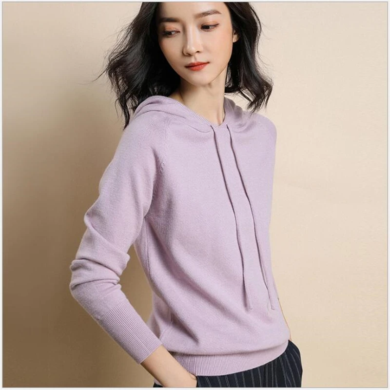 2020 Autumn Winter Loose Women Sweater Knitted Tops Women's Pullover plus size 3XL Solid Fashion S101 | Женская одежда