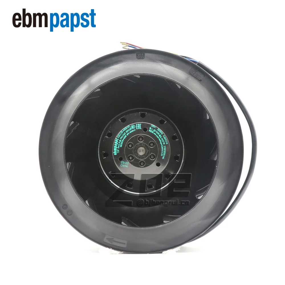 

Германия Ebmpapst R2E220-AB06-05 220 мм 0,38 В переменного тока 85 Вт 2700/3500 А/об/мин турбоцентробежный охлаждающий вентилятор для серводвигателя