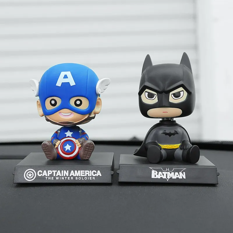 DC Marvel мультфильм пластиковый робот Baymax качающаяся голова фигурка автомобиля