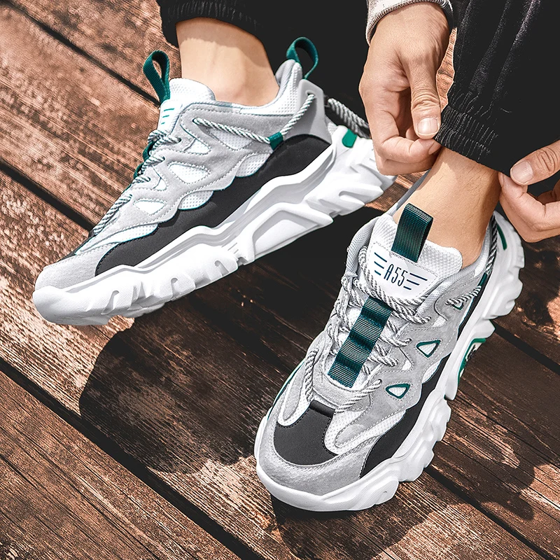 

Мужские спортивные модные туфли, черные кроссовки в сеточку adidasi top, эспадрильи, винтажные тренировочные, повседневные мужские кроссовки bona на платформе 2020