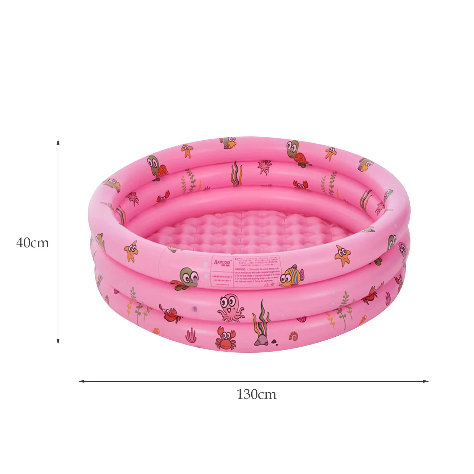 

130cm Three Ring Circular Printing Pool Swimming Pool Playing Pool Sand Pool Fishing Pool
