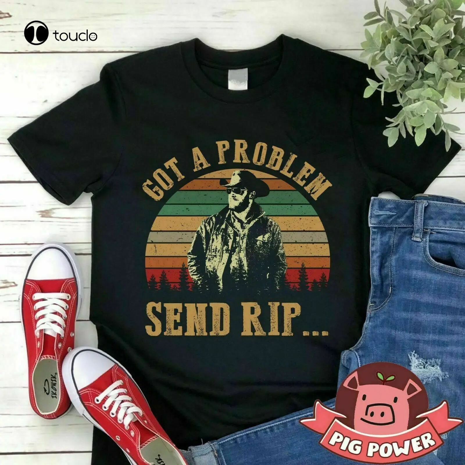 

Получил проблемы, отправьте рубашку Rip, Винтажная футболка Rip Wheeler, Симпатичные футболки