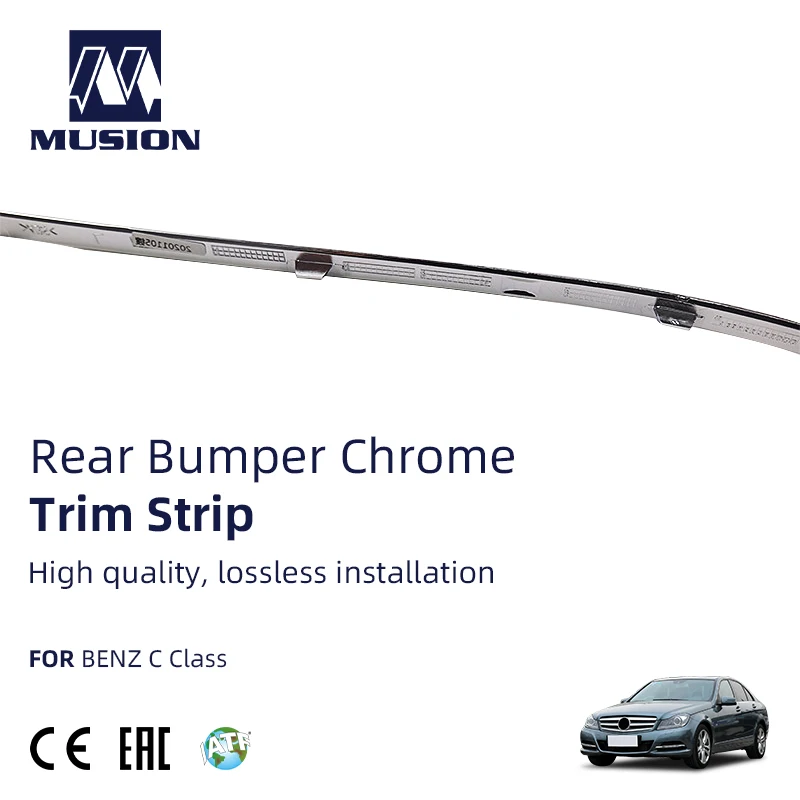 Musion автозапчасти W204 накладки на задний бампер хромированная защита для Benz Class C