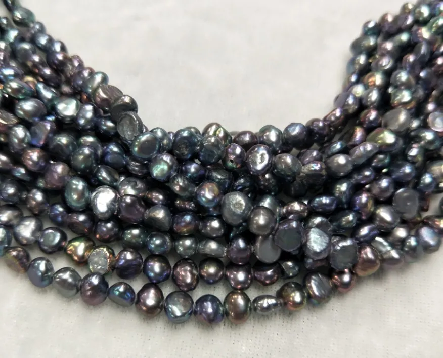 

APDGG 10strands Culture baroque 4-5mm white black pink pearl strands loose beads women lady jewelry DIY