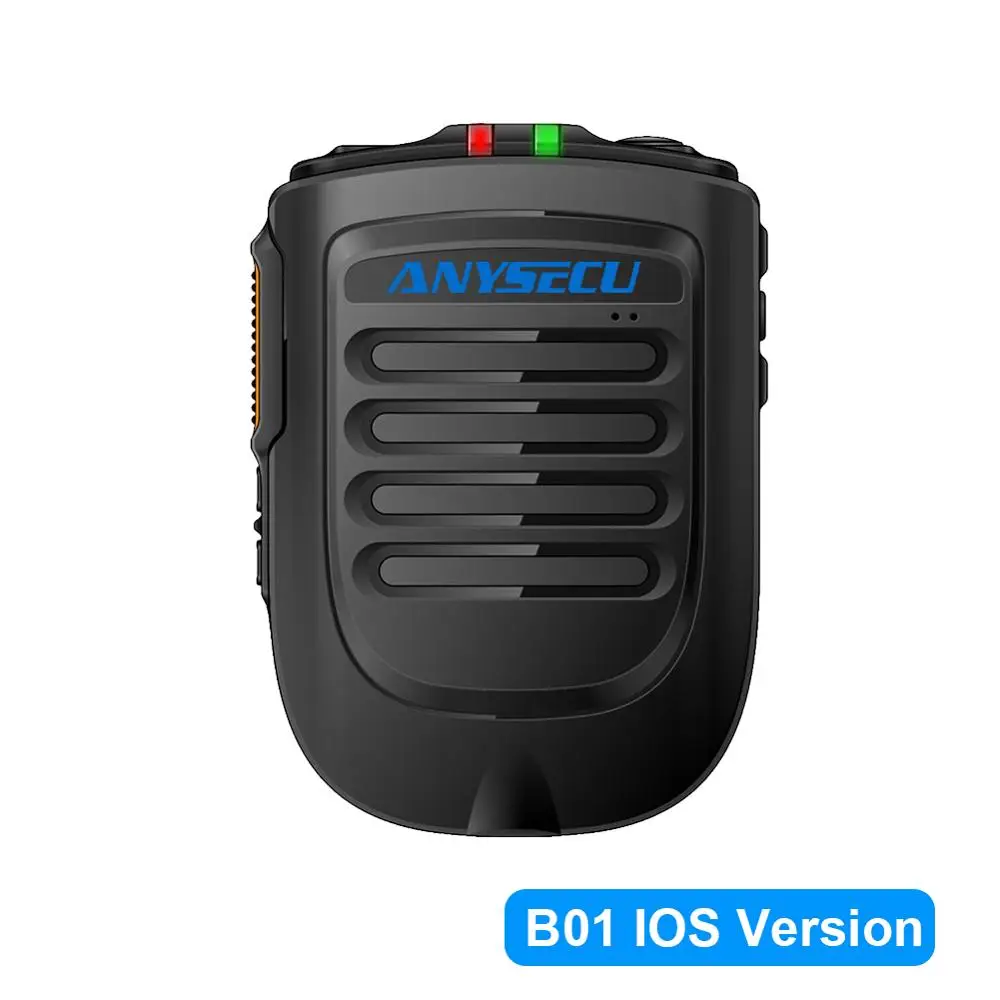 Anysecu Bluetooth микрофон B02 Ручной беспроводной для 3G 4G Newwork IP радио с REALPTT ZELLO IOS