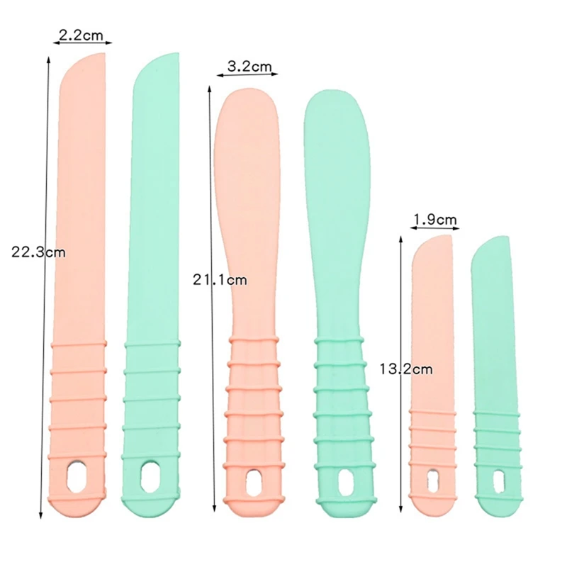 6 шт. силиконовый шпатель спиральный инструмент для DIY Кристалл эпоксидная смола