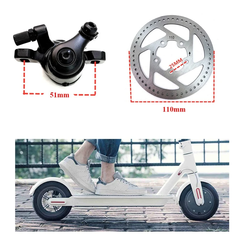 Millet M365/Pro тормозной рычаг+ тормозная колодка+ Задняя Дисковая тормозная линия+ дисковый тормоз 110 мм+ дисковый тормоз Xiaomi АКСЕССУАРЫ для скутеров