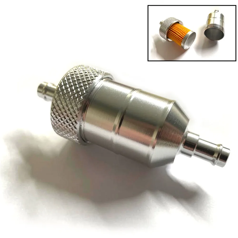 

Universal Motorcycle Inline Fuel Filter 8mm Aluminium Alloy 5/16 Inlet And Outlet Inlne FUEL Filter Motorcycle Motorbike Moped