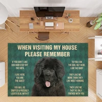 please remember newfoundland dog carpet floor mat rug non slip mat dining room living room soft bedroom carpet