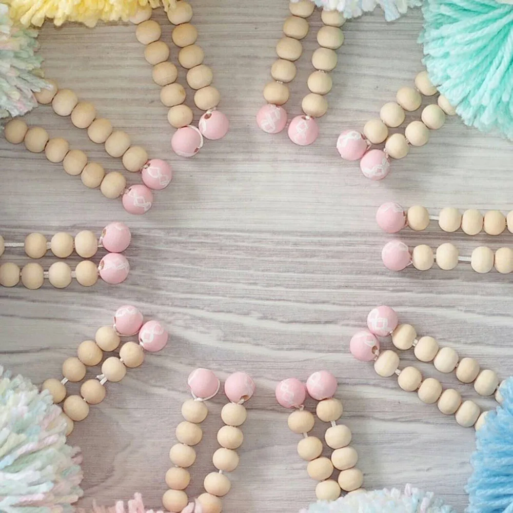 Скандинавском стиле деревянные колышки для девочек декор детской комнаты