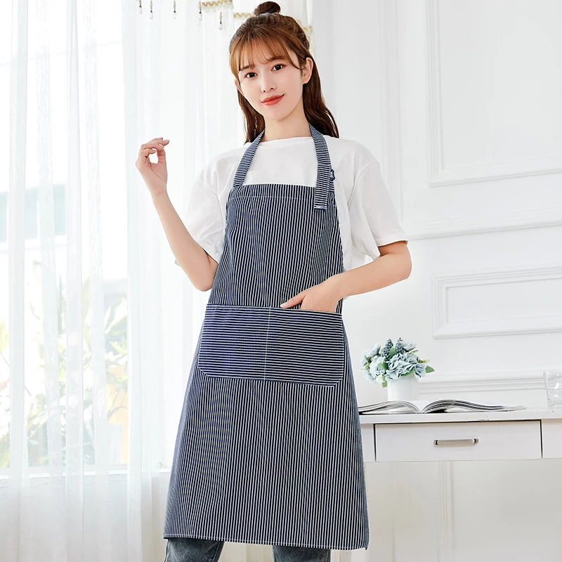 

Bib restaurant milk tea shop cooking apron female waterproof oil-proof Korean kitchen adult hanging neck sleeveless