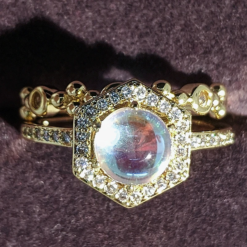 Новинка модное обручальное кольцо цвета розового золота и серебра с ореолом для