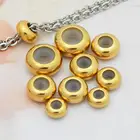 20 шт., бусины из нержавеющей стали, для самостоятельного изготовления ювелирных изделий