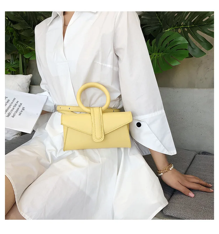 Fluorescent Color Envelope Bag For Ladies Retro High Quality Pu Leather Handbags Female Wome Elegant Korean Style Crossbody Bags