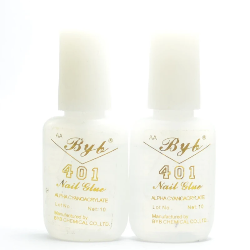 

5 PCS 10g Nail Art BYB Strong Glue with BRUSH for Tips Decoration Set STTX889