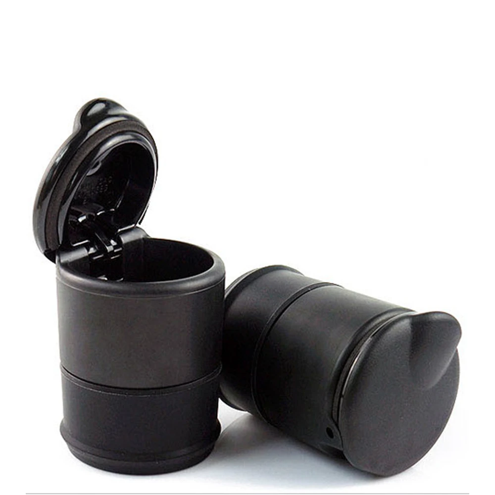 Мини-мусорная корзина для автомобиля Портативная Черная мусорная контейнер