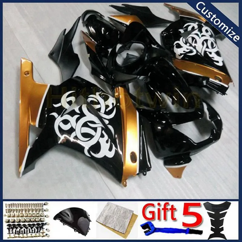 

motorcycle plastic cover For ZX250R EX250 2008 2009 2010 2011 2012 ZX 250R ABS motor Fairing kit Injection mold gold black