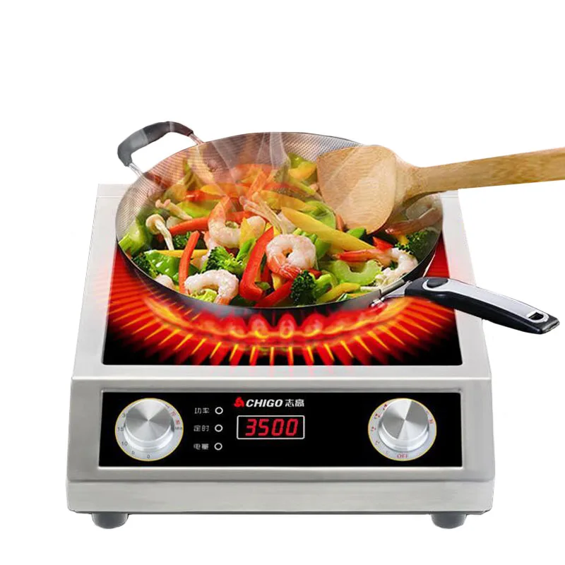 

Induction Cooker 3500W High-power Commercial Stainless Steel Electric Frying Stove Hotel Restaurant Hot Pot Cooking Kitchenware