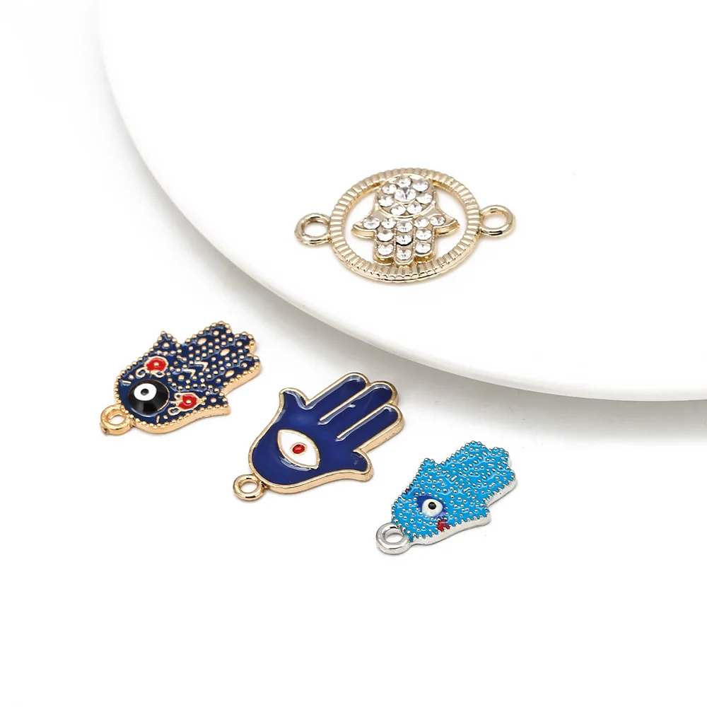 Счастливый глаз Фатима хамса ручная бабочка Турецкий Дурной шармы набор сплав