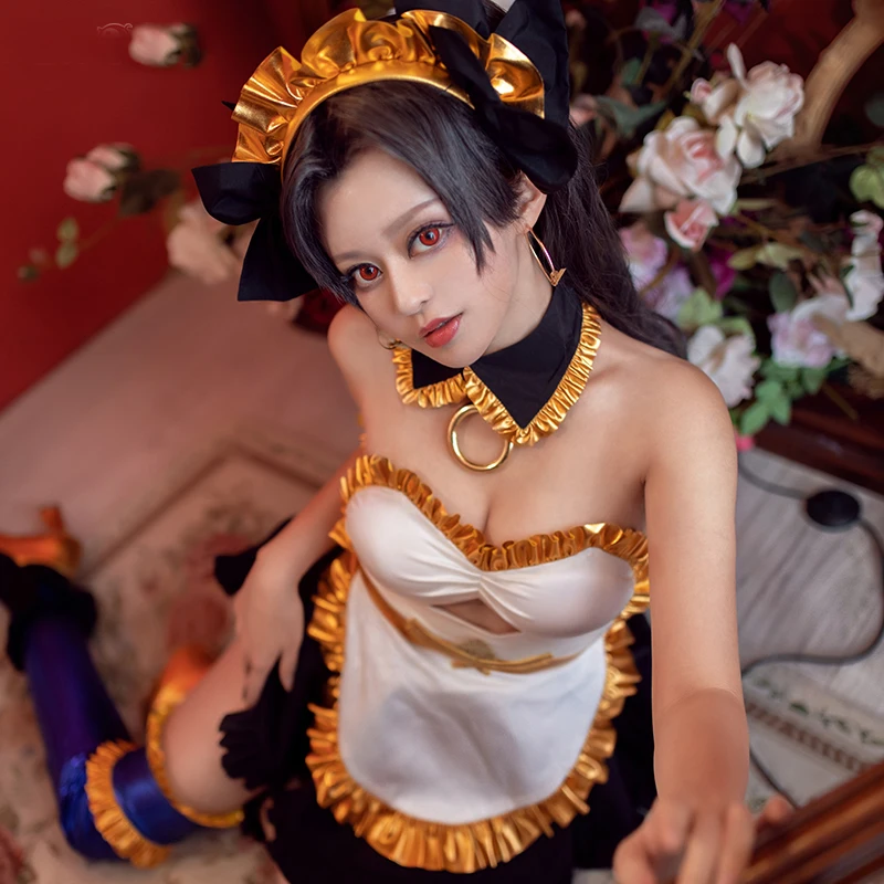 Fate/Grand Order FGO Ishtar костюм для косплея Униформа горничной платье Хэллоуина женщин
