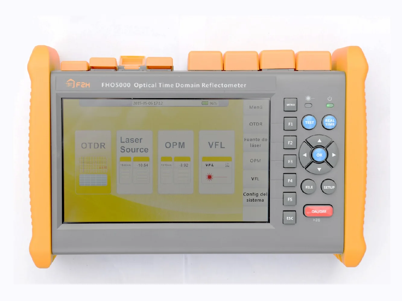 Умный рефлектометр Grandway FHO5000 тестер FTTH встроенный OTDR OPM VFL OLS сенсорный экран -
