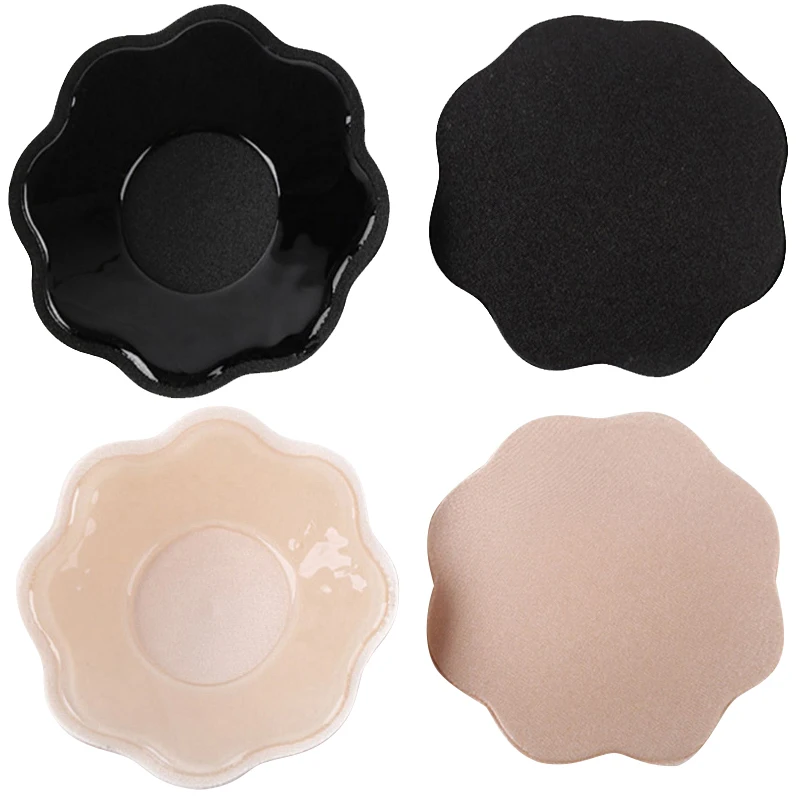 2pcs Sexy Bras For Women Strapless Silicone Adhesive Bra Invisible Push Up Breast Lift Tape Seamless Sticky Bra Lingerie Pads Bh