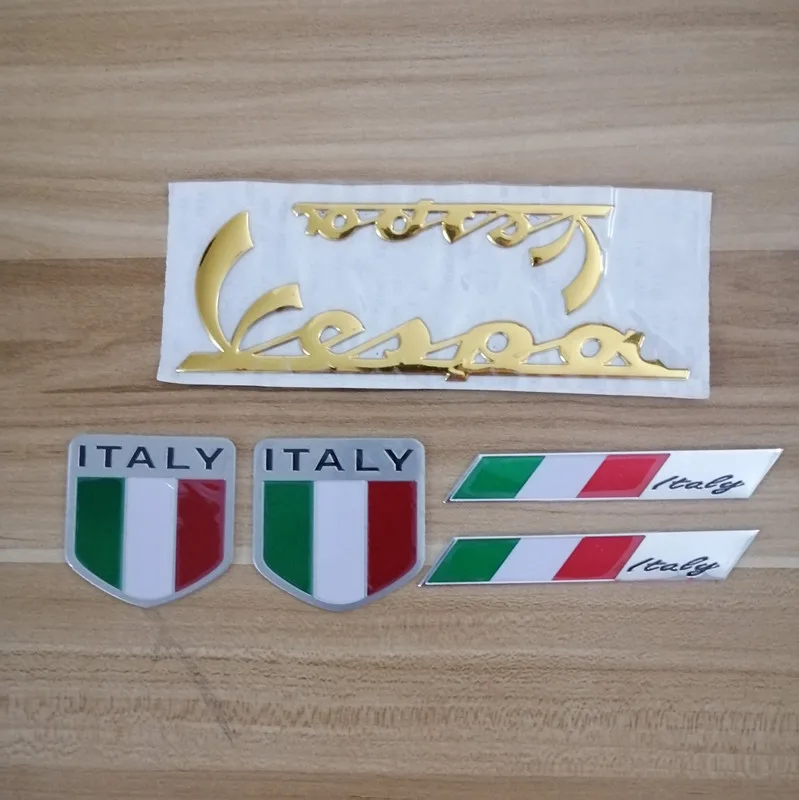 3D итальянский Национальный флаг автомобильная наклейка автомобильный Стайлинг