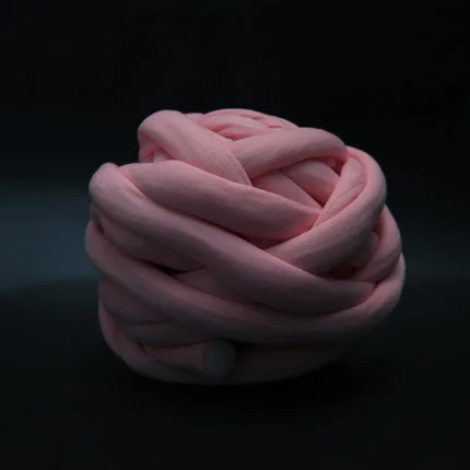 Pink Зима 250 г супер толстые пряжи для вязания хлопка/полиэстерная Пряжа 20 мм толстая пряжа для руки вязаное одеяло/кошачье гнездо/Подушка - Цвет: Pink