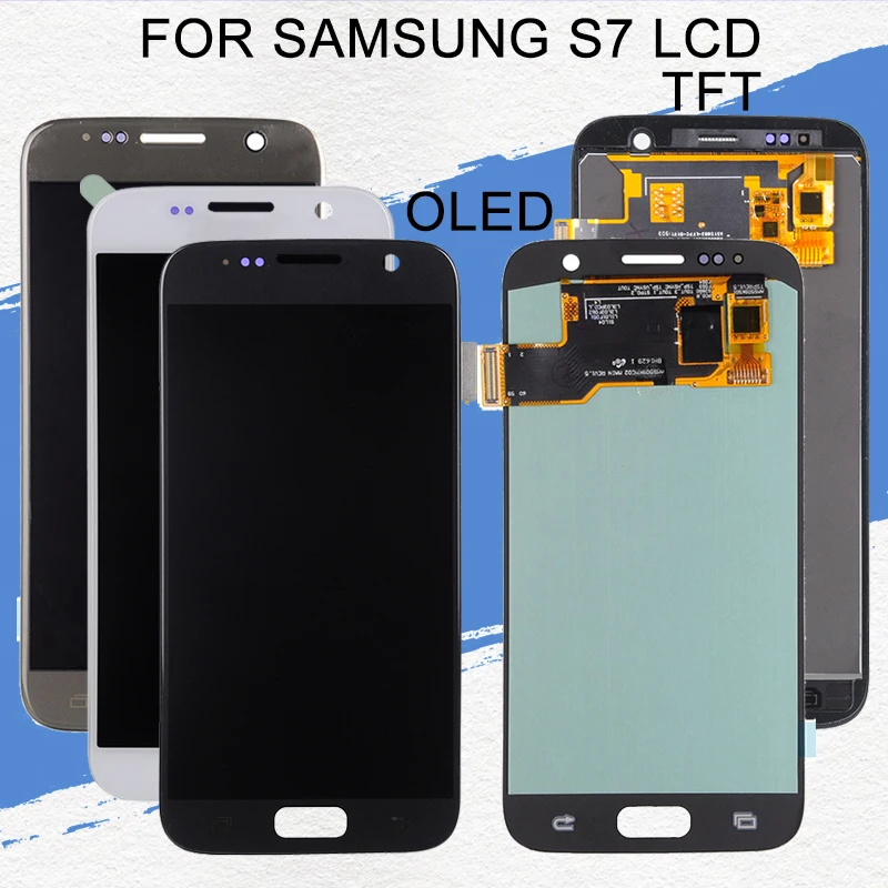 Dinamico для samsung Galaxy S7 ЖК-дисплей G930F G930S G930L G930 ЖК-кодирующий преобразователь сенсорного экрана в сборе с инструментами