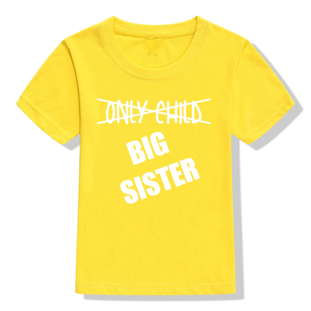 43S4-KSTYE- Не только Детская футболка с надписью «I Am'm Going To Be A Big Sister» для девочек топы для девочек, летняя одежда с короткими рукавами для маленьких сестер - Цвет: 43S4-KSTYE-