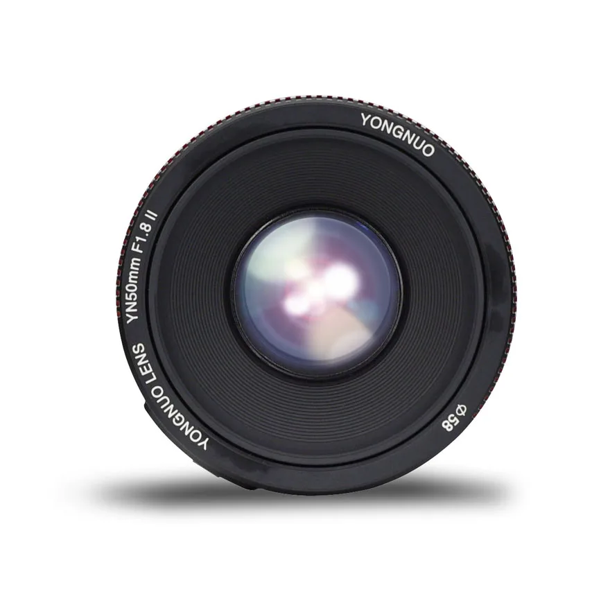 Стандартный основной объектив YONGNUO YN50mm F1.8 II с автофокусом Большая диафрагма для