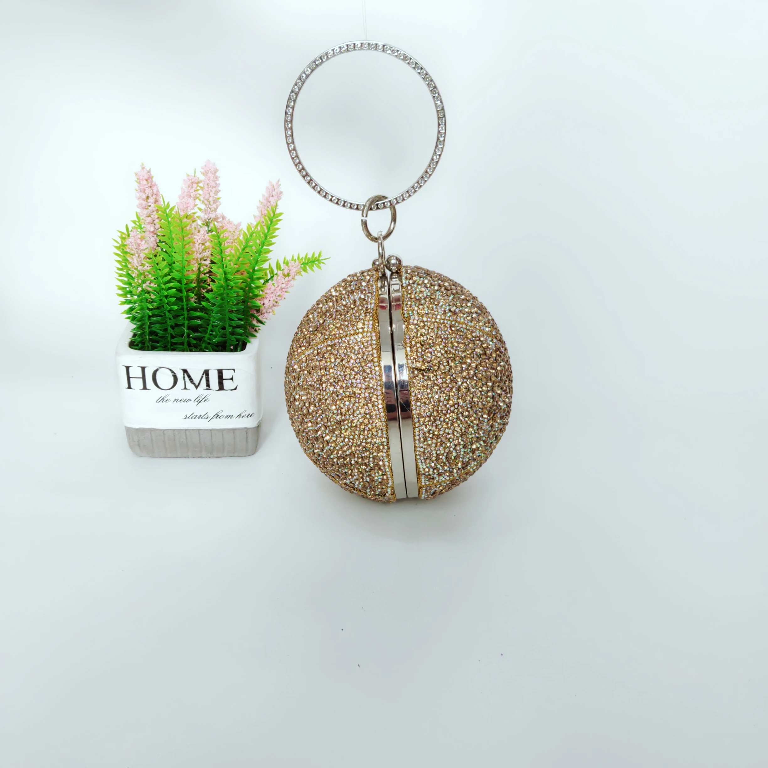 Хит продаж новый дизайн блестящая сумка-клатч в форме баскетбольного мяча с