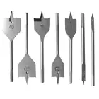 1 шт. 6-45 мм деревообрабатывающая лопатка сверла плоская дрель длинные дрели из высокоуглеродистой стали дрель плоская дрель прочные деревообрабатывающие наборы электроинструментов