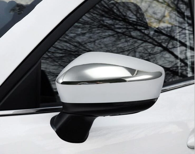 For Mazda Mazda3 Axela 2017 2 PCS ABS Chrome Car Side Door Rearview Mirror Protect Frame Cover Trim Styling Accessory | Автомобили и